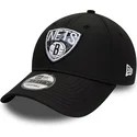 czapki-curva-czarny-tasma-regulowana-9forty-print-infill-brooklyn-nets-nba-new-era