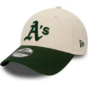 czapki-curva-bezowy-tasma-regulowana-9forty-oakland-athletics-mlb-new-era
