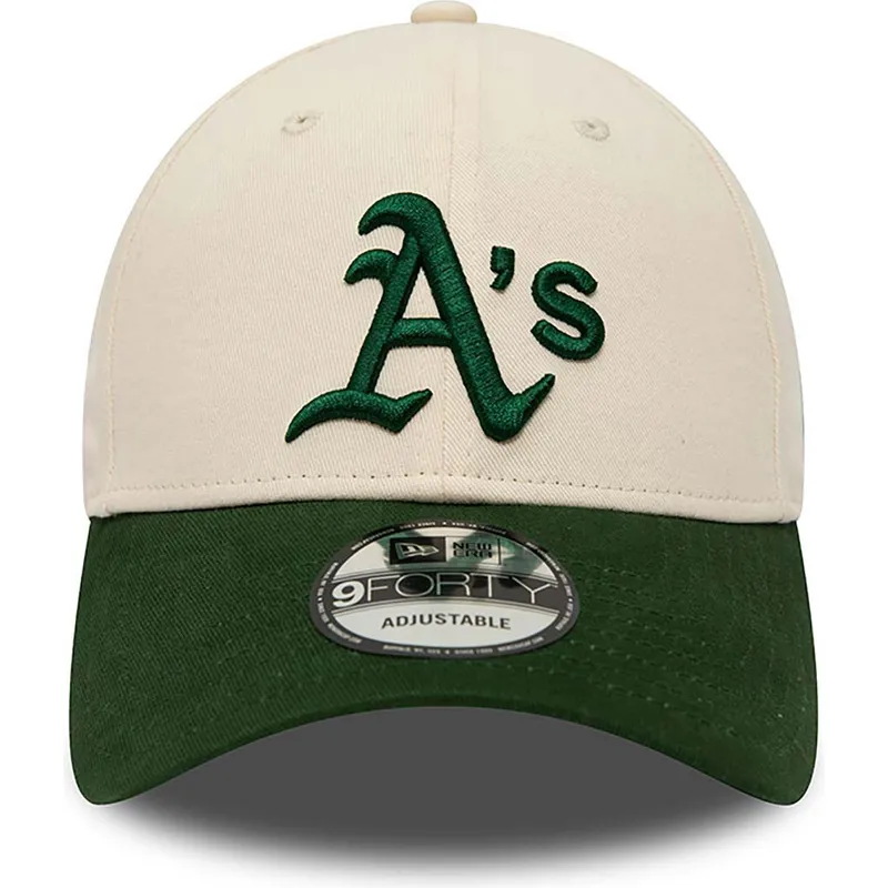 czapki-curva-bezowy-tasma-regulowana-9forty-oakland-athletics-mlb-new-era