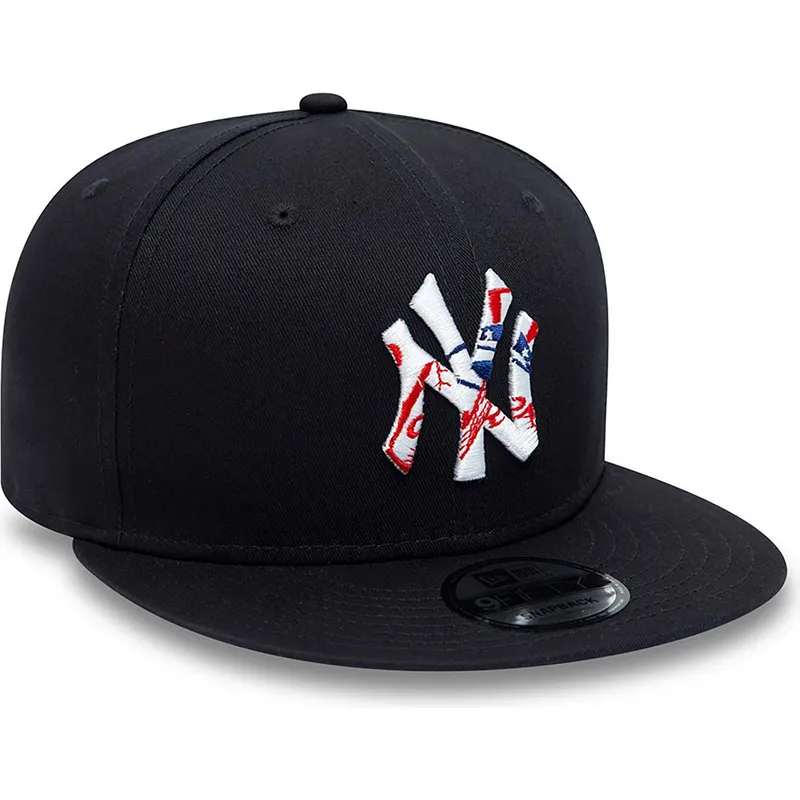 czapki-plana-granatowy-snapback-9fifty-team-infill-new-york-yankees-mlb-new-era