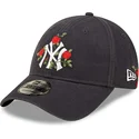 czapki-curva-granatowy-tasma-regulowana-9forty-flower-new-york-yankees-mlb-new-era