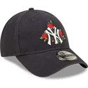 czapki-curva-granatowy-tasma-regulowana-9forty-flower-new-york-yankees-mlb-new-era