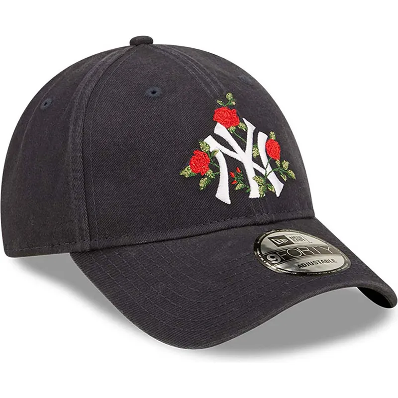czapki-curva-granatowy-tasma-regulowana-9forty-flower-new-york-yankees-mlb-new-era