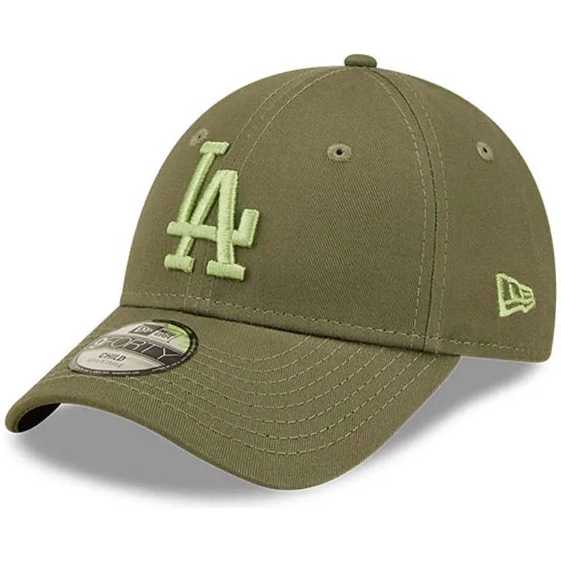 czapki-curva-zielony-tasma-regulowana-dla-dziecka-9forty-league-essential-los-angeles-dodgers-mlb-new-era
