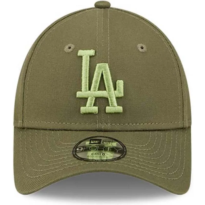 czapki-curva-zielony-tasma-regulowana-dla-dziecka-9forty-league-essential-los-angeles-dodgers-mlb-new-era