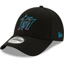 czarna-regulowana-czapka-z-zakrzywionym-daszkiem-9forty-the-league-miami-marlins-mlb-new-era