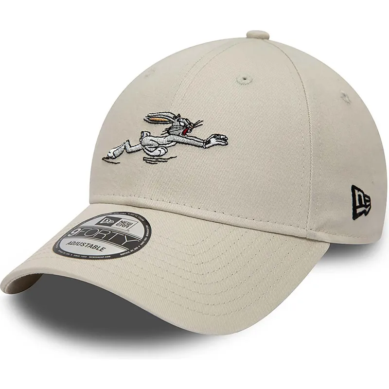 czapki-curva-bezowy-tasma-regulowana-9forty-bugs-bunny-looney-tunes-new-era