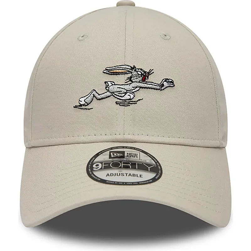 czapki-curva-bezowy-tasma-regulowana-9forty-bugs-bunny-looney-tunes-new-era