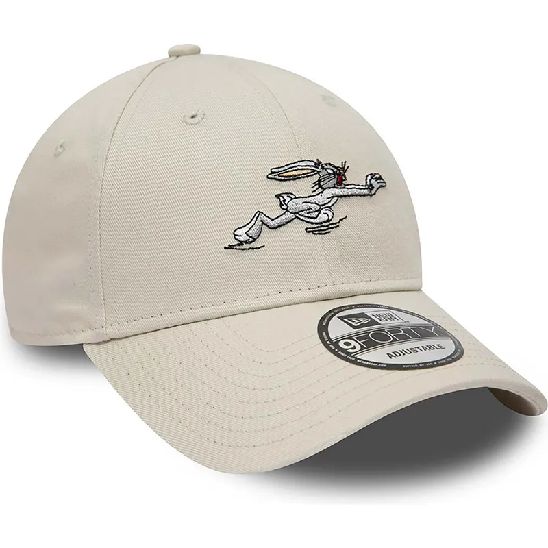 czapki-curva-bezowy-tasma-regulowana-9forty-bugs-bunny-looney-tunes-new-era