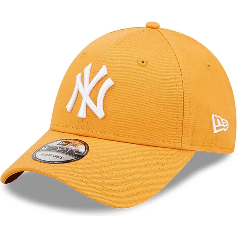 czapki-curva-pomaranczowy-tasma-regulowana-9forty-league-essential-new-york-yankees-mlb-new-era