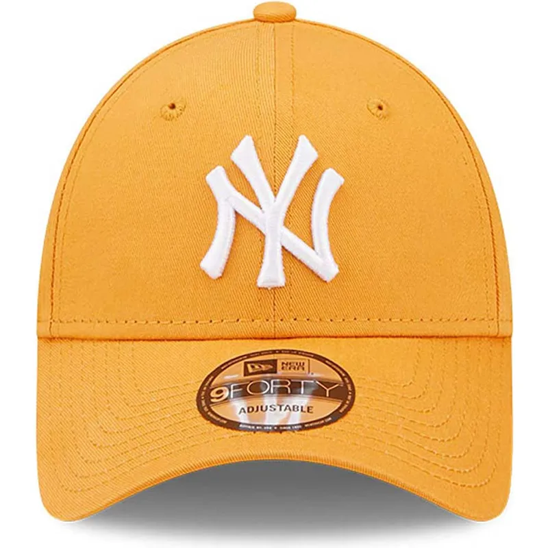 czapki-curva-pomaranczowy-tasma-regulowana-9forty-league-essential-new-york-yankees-mlb-new-era