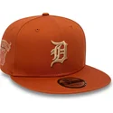 czapki-plana-brazowy-snapback-9fifty-side-patch-detroit-tigers-mlb-new-era
