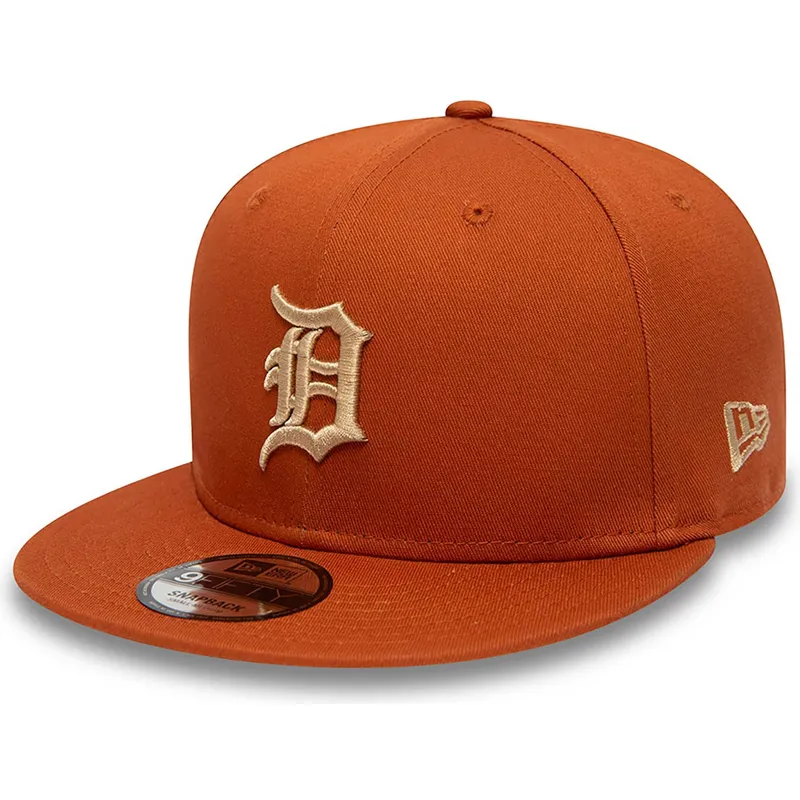 czapki-plana-brazowy-snapback-9fifty-side-patch-detroit-tigers-mlb-new-era