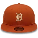 czapki-plana-brazowy-snapback-9fifty-side-patch-detroit-tigers-mlb-new-era