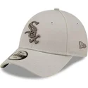 czapki-curva-bezowy-tasma-regulowana-dla-dziecka-9forty-league-essential-chicago-white-sox-mlb-new-era