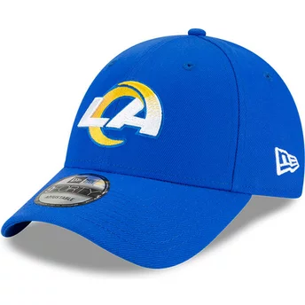 Niebieska, regulowana czapka z zakrzywionym daszkiem 9FORTY The League od Los Angeles Rams NFL marki New Era
