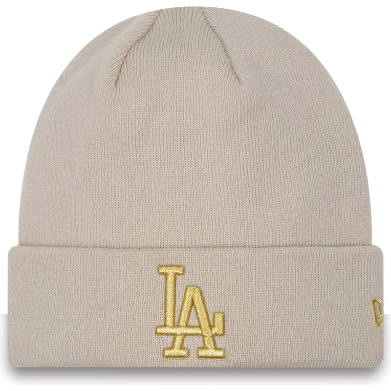 czapki-bezowy-dorado-cuff-metallic-los-angeles-dodgers-mlb-new-era