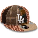 czapki-plana-brazowy-tasma-regulowana-9fifty-patch-panel-los-angeles-dodgers-mlb-new-era