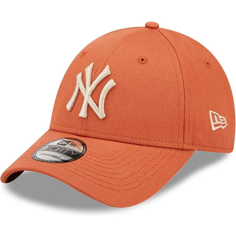 czapki-curva-pomaranczowy-tasma-regulowana-9forty-league-essential-new-york-yankees-mlb-new-era