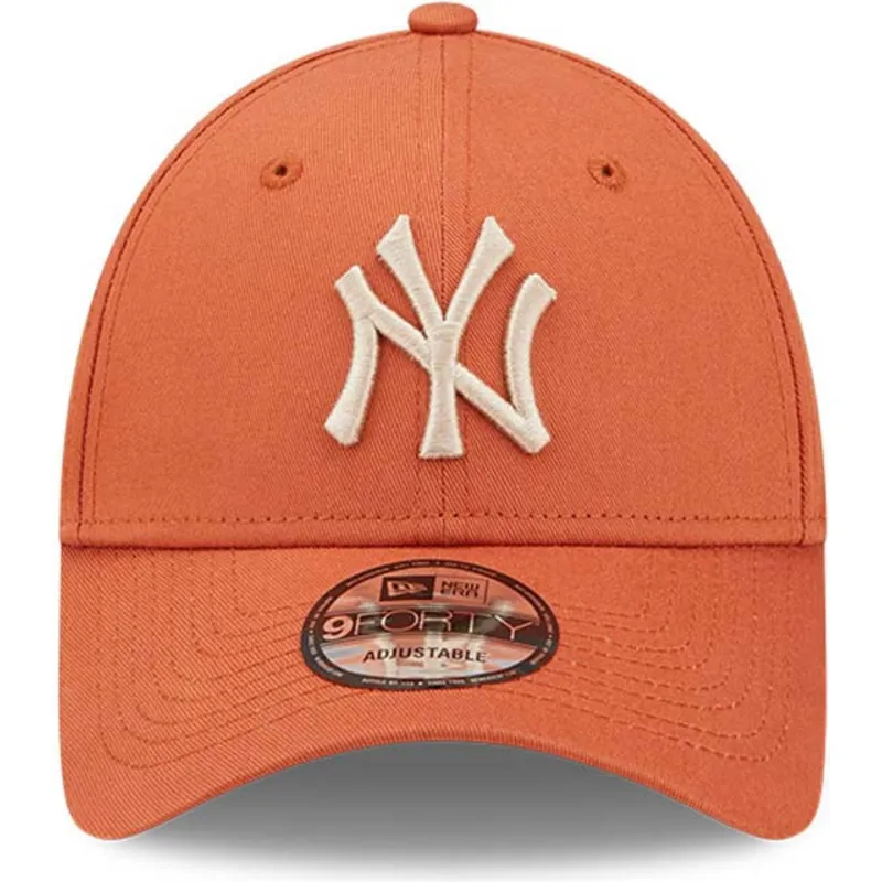 czapki-curva-pomaranczowy-tasma-regulowana-9forty-league-essential-new-york-yankees-mlb-new-era