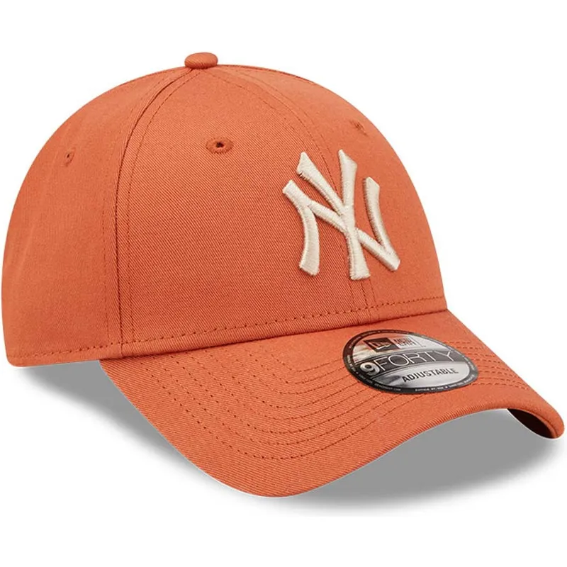 czapki-curva-pomaranczowy-tasma-regulowana-9forty-league-essential-new-york-yankees-mlb-new-era