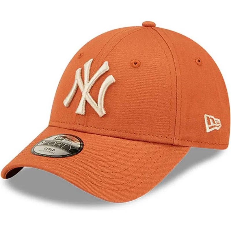 czapki-curva-pomaranczowy-tasma-regulowana-dla-dziecka-9forty-league-essential-new-york-yankees-mlb-new-era