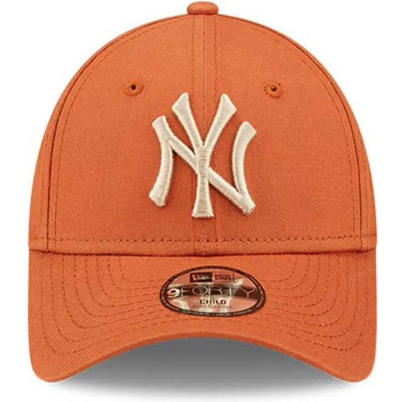 czapki-curva-pomaranczowy-tasma-regulowana-dla-dziecka-9forty-league-essential-new-york-yankees-mlb-new-era