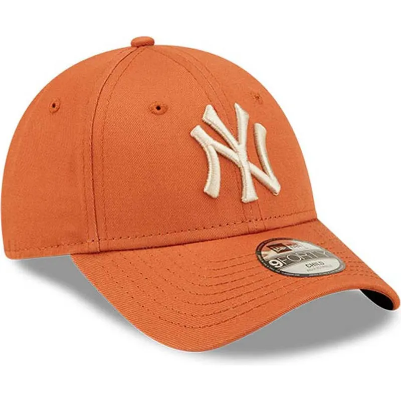 czapki-curva-pomaranczowy-tasma-regulowana-dla-dziecka-9forty-league-essential-new-york-yankees-mlb-new-era