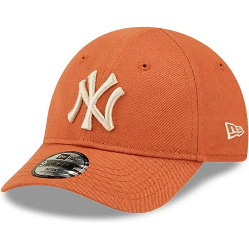 czapki-curva-pomaranczowy-tasma-regulowana-dla-dziecka-pequeno-9forty-league-essential-new-york-yankees-mlb-new-era