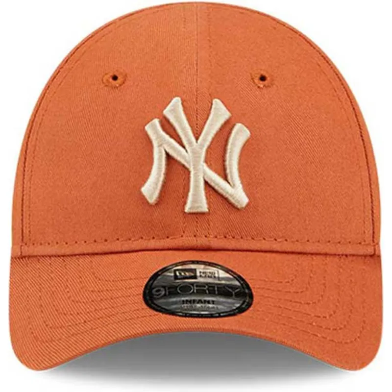 czapki-curva-pomaranczowy-tasma-regulowana-dla-dziecka-pequeno-9forty-league-essential-new-york-yankees-mlb-new-era
