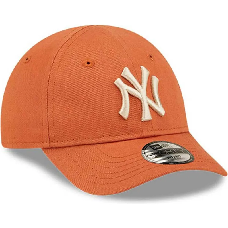 czapki-curva-pomaranczowy-tasma-regulowana-dla-dziecka-pequeno-9forty-league-essential-new-york-yankees-mlb-new-era