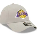 czapki-curva-szary-tasma-regulowana-9forty-repreve-los-angeles-lakers-nba-new-era