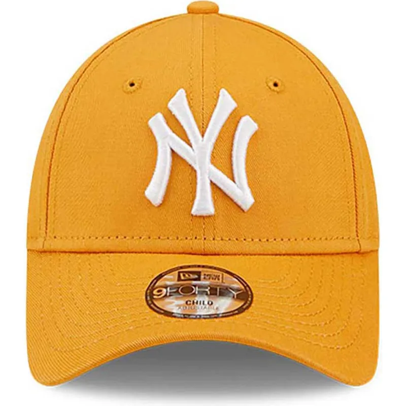 czapki-curva-pomaranczowy-tasma-regulowana-dla-dziecka-9forty-league-essential-new-york-yankees-mlb-new-era