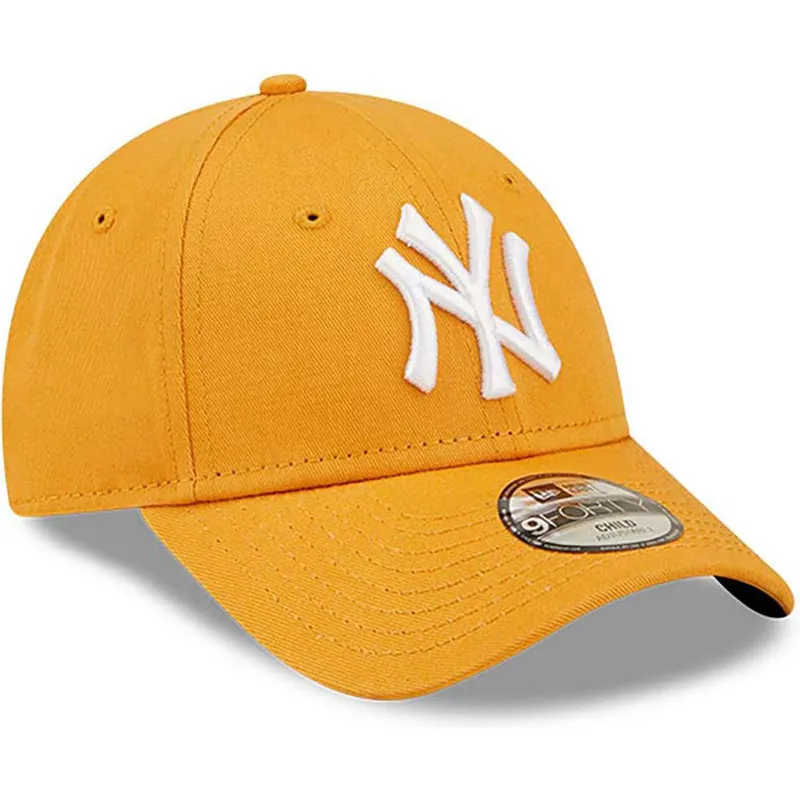 czapki-curva-pomaranczowy-tasma-regulowana-dla-dziecka-9forty-league-essential-new-york-yankees-mlb-new-era