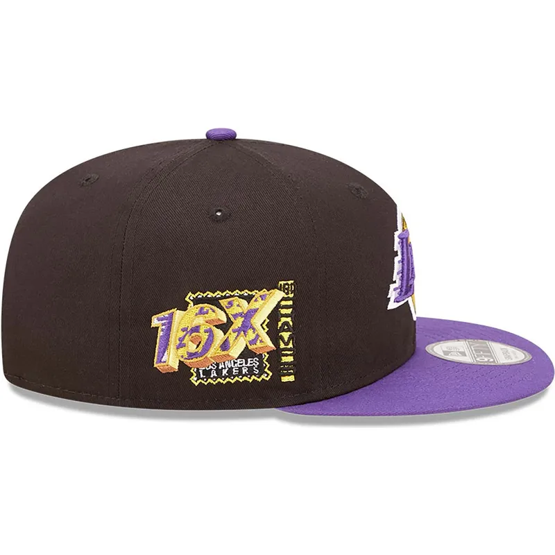 czapki-plana-czarny-snapback-9fifty-team-patch-los-angeles-lakers-nba-new-era