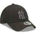 czapki-curva-czarny-tasma-regulowana-9forty-team-outline-new-york-yankees-mlb-new-era