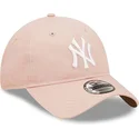 czapki-curva-roz-tasma-regulowana-9twenty-league-essential-new-york-yankees-mlb-new-era