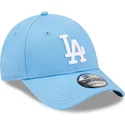 niebieska-zakrzywiona-czapka-regulowana-9forty-league-essential-los-angeles-dodgers-mlb-od-new-era