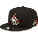 czapki-plana-czarny-snapback-9fifty-flower-new-york-yankees-mlb-new-era