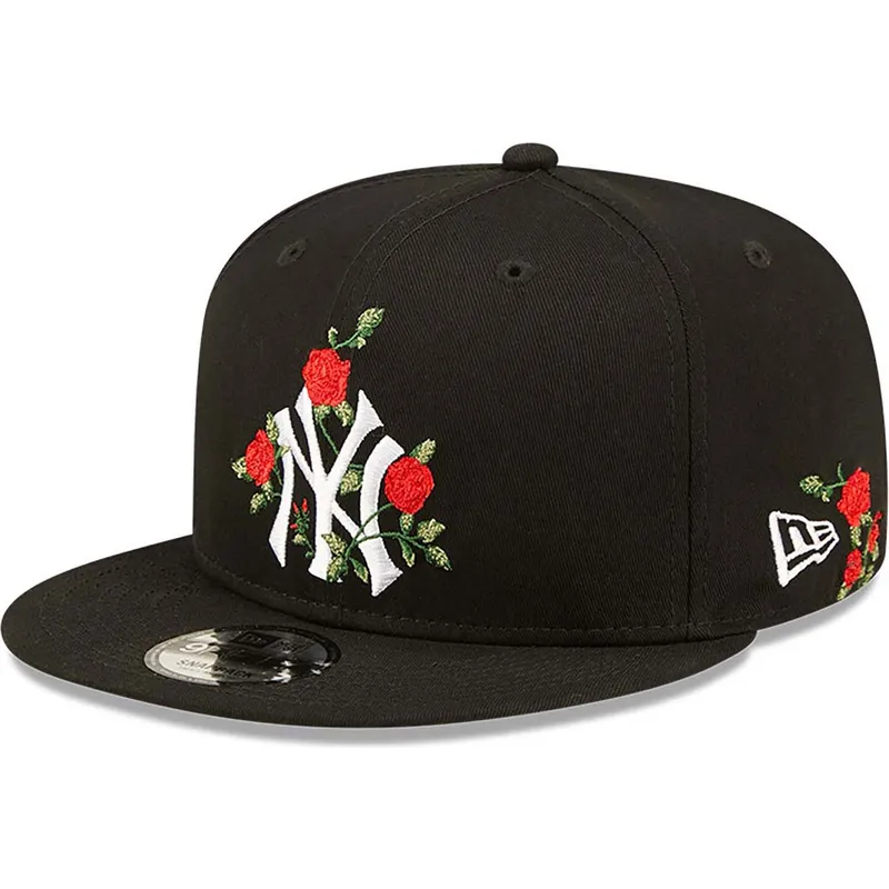 czapki-plana-czarny-snapback-9fifty-flower-new-york-yankees-mlb-new-era