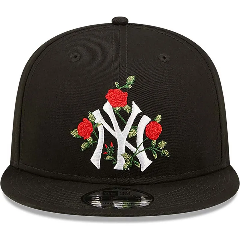 czapki-plana-czarny-snapback-9fifty-flower-new-york-yankees-mlb-new-era