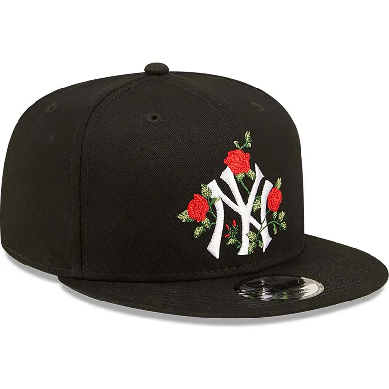 czapki-plana-czarny-snapback-9fifty-flower-new-york-yankees-mlb-new-era