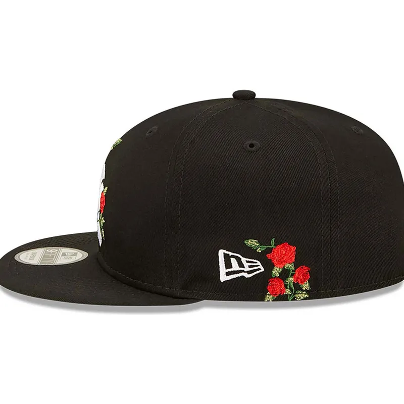 czapki-plana-czarny-snapback-9fifty-flower-new-york-yankees-mlb-new-era