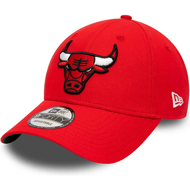 czapki-curva-czerwony-tasma-regulowana-9forty-team-side-patch-chicago-bulls-nba-new-era