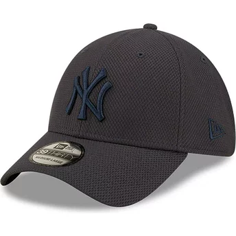 Granatowa, regulowana czapka z zakrzywionym daszkiem i logo New York Yankees MLB 39THIRTY Diamond Era od New Era w kolorze grana