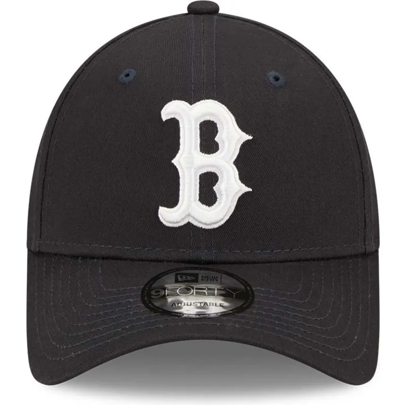 czapki-curva-granatowy-tasma-regulowana-9forty-league-essential-boston-red-sox-mlb-new-era