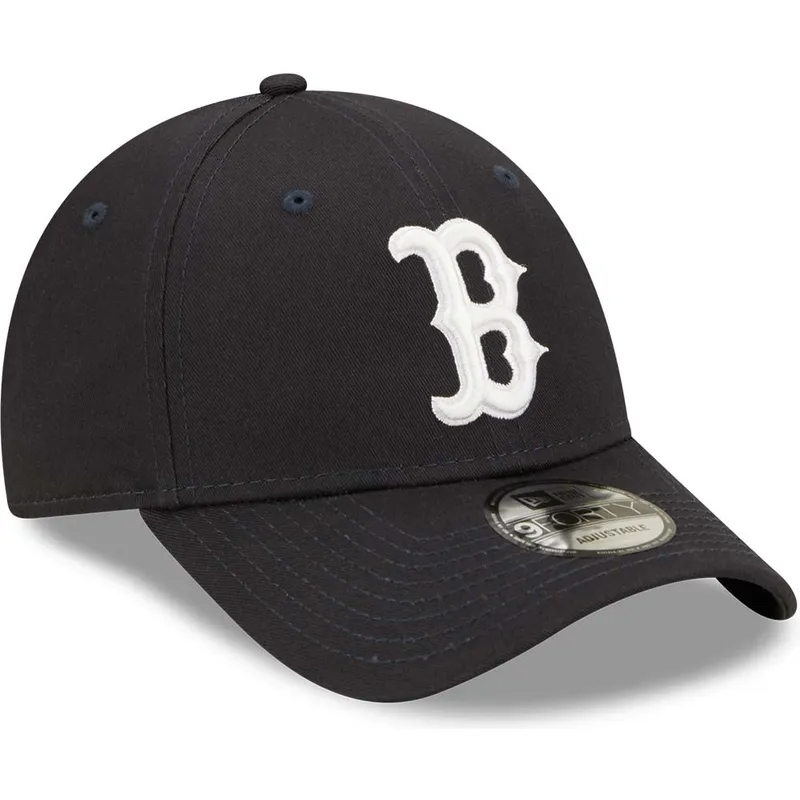 czapki-curva-granatowy-tasma-regulowana-9forty-league-essential-boston-red-sox-mlb-new-era