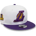 czapki-plana-bialy-snapback-9fifty-crown-patches-champions-los-angeles-lakers-nba-new-era