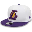 czapki-plana-bialy-snapback-9fifty-crown-patches-champions-los-angeles-lakers-nba-new-era