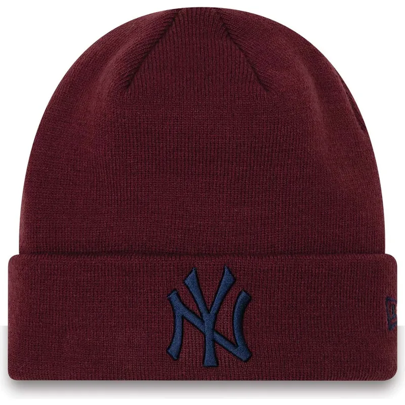 czapki-czerwony-granate-cuff-league-essential-new-york-yankees-mlb-new-era